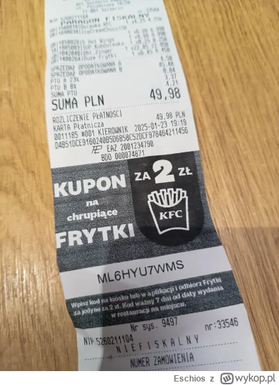 Eschios - #kfc #fastfood 

Cześć,
Kupon na frytki 

Pozdrawiam