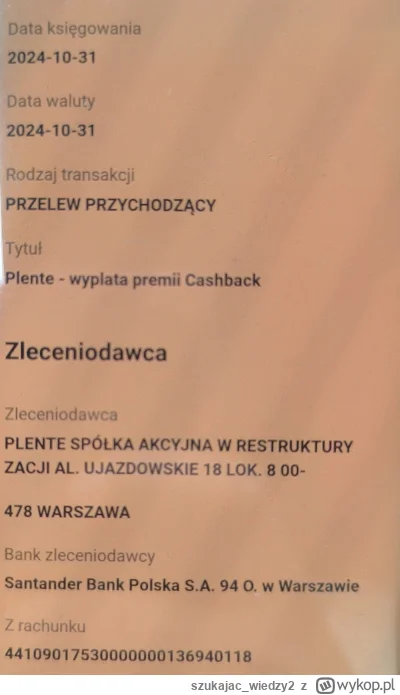 szukajac_wiedzy2 - @ptires: spółka jest w restrukturyzacji.

Przelew dzisiaj doszedł.
