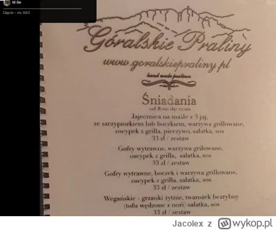 Jacolex - @picasssss1: wnioskuję że to Góralskie Praliny cocktails&desserts, Krupówki...