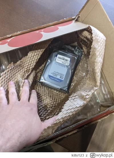 killo123 - Cześć. Zamówiłem dysk hdd z morele i przyszedł tak zapakowany. Poduszki po...
