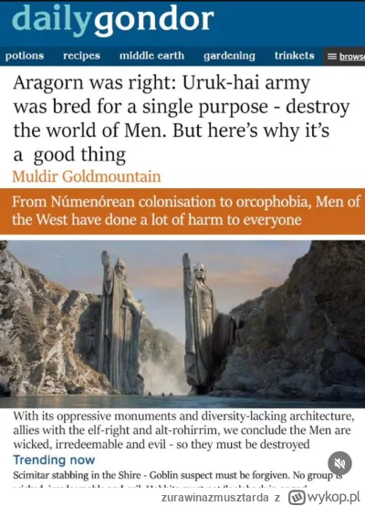 zurawinazmusztarda - Ale Ork korbą zakręcił #heheszki #wladcapierscieni #zydkrecikorb...