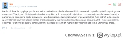 ChciwyASasin - >koniec rządów prawicy już blisko

@Njal: No nie somdzem, słucham tylk...