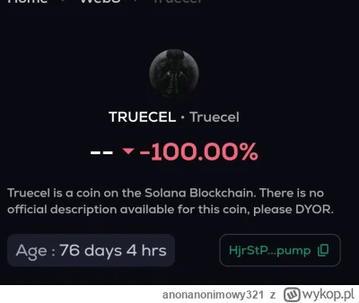 anonanonimowy321 - Wyciekło info jakiego meme coina kupil @DzikiJelonek za pół milion...