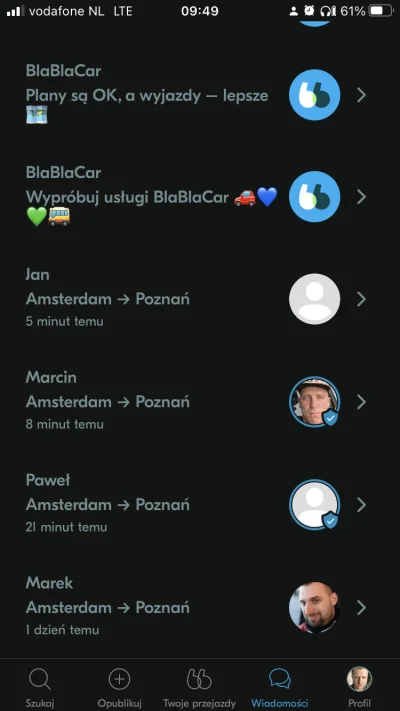 ZagubionywNL - @kishibashi Jan widzisz pisze do kogo sie da na BlaBlaCarze I oczywisc...
