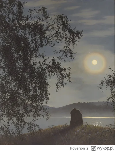 Hoverion - Gustaf Fjaestad 1868-1948 
Moonlight over Racken
#artventure
#malarstwo #s...