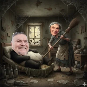 ShellshockNam92 - #kononowicz  Wstawaj dziadu pijacki trzeba pandy wrzucać bo Nowak b...