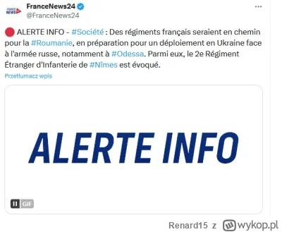 Renard15 - #nato #ww3 #rosja #francja
https://twitter.com/FranceNews24/status/1768349...