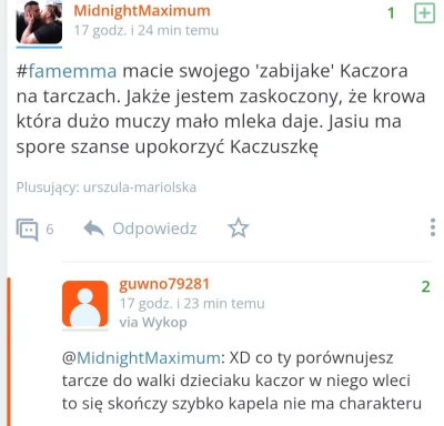 guwno79281 - #famemma Wykopkowi znawcy mma oceniający po tarczach