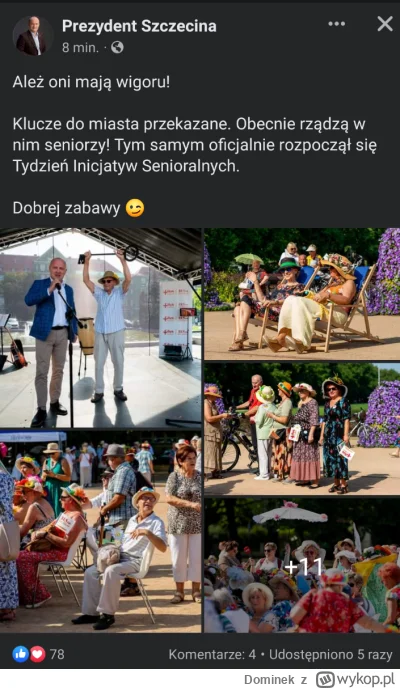 Dominek - Propsuję inicjatywę, studenci też mają swoje święto, więc dlaczego seniorzy...