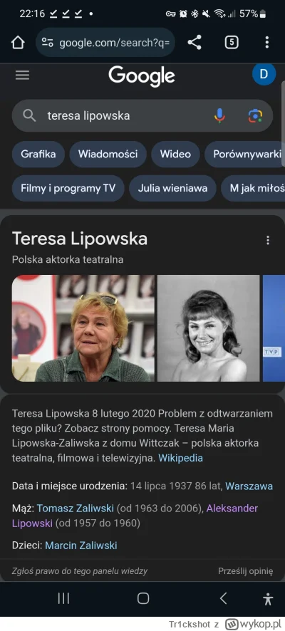 Tr1ckshot - Teresa Lipowska 8 lutego 2020 Problem z odtwarzaniem tego pliku gmina Zob...