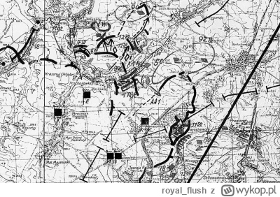 royal_flush - Oryginalna mapa Ia II. SS-Panzer-Korps pokazująca pozycje wojsk podczas...