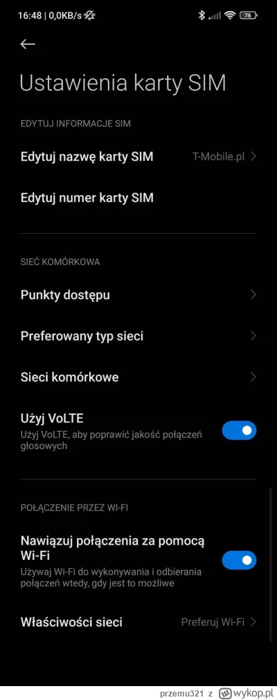 przemu321 - @ruum: musiałem użyć innego kodu do włącznienia WiFi calling - *#*#869434...