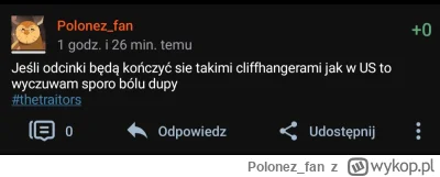 Polonez_fan - Tam akurat prawie zawsze dowiadujemy sie kto odpada dopiero w następnym...