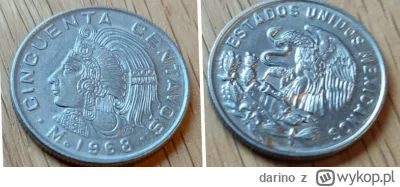 darino - 50 centavos 1968( ͡° ͜ʖ ͡°)
#numizmatyka #monety #mexyk #meksyk