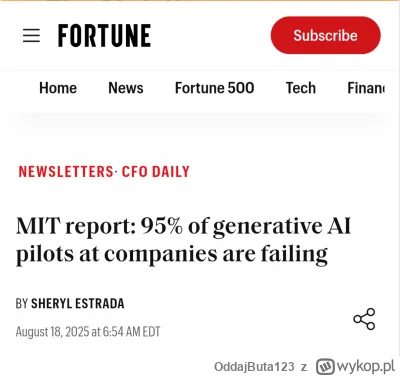 OddajButa123 - Smieszne że #ai którego wszyscy na tagu się obawiali okazało się slope...