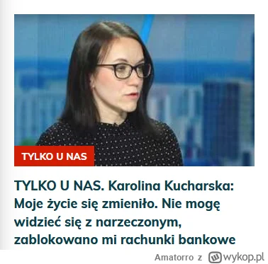 Amatorro - Czego nie dowiecie się z pisowskich gadzinówek? Ano tego, że pani Karolina...