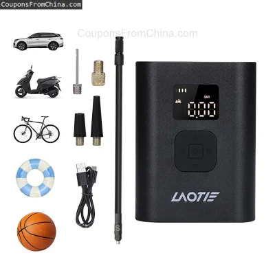 n____S - ❗ LAOTIE Q7 Mini Electric Bike Air Pump 150PSI 4000mAh
〽️ Cena: 19.49 USD (d...