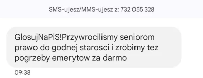 wezsechleba - Taki sms dostałem. Tylko zostawiam.