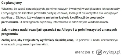 atencjon - #Allegro regularnie podnosi opłaty za sprzedaż i nagle wielki szok i niedo...