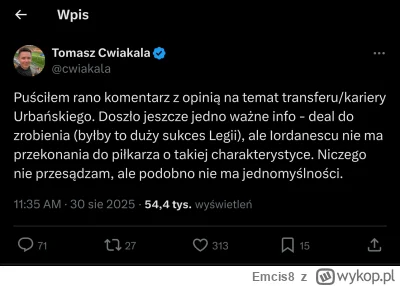 Emcis8 - Czauczesku nie wkuwiaj mnie

#legia #mecz