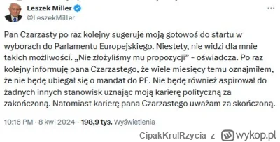 CipakKrulRzycia - #bekazlewactwa #lewica #leszekmiller #polityka #wybory a może by ta...