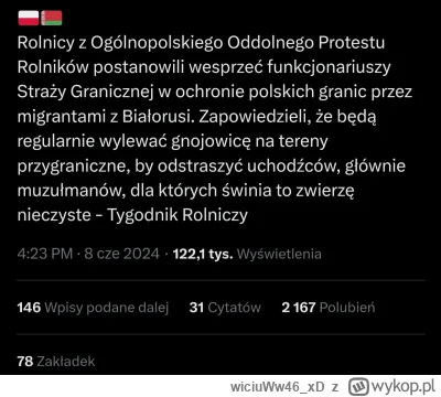wiciuWw46xD - #wojna #polska #białorus #rolnicy #granica #inżyniery
#migranci
https:/...
