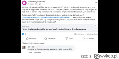 rzzz - "Myślałam, że obniżki stóp spowodują zwiększenie zainteresowania, ale jednak n...