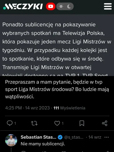 AndrzejBabinicz - Liga Mistrzów w tym sezonie tylko na kanałach premium Polsatu? Mecz...