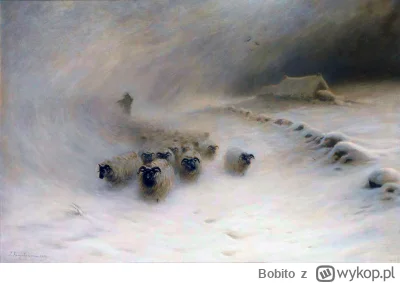 Bobito - #obrazy #sztuka #malarstwo #art

Stado owiec podczas śnieżycy , 1912 - olej ...