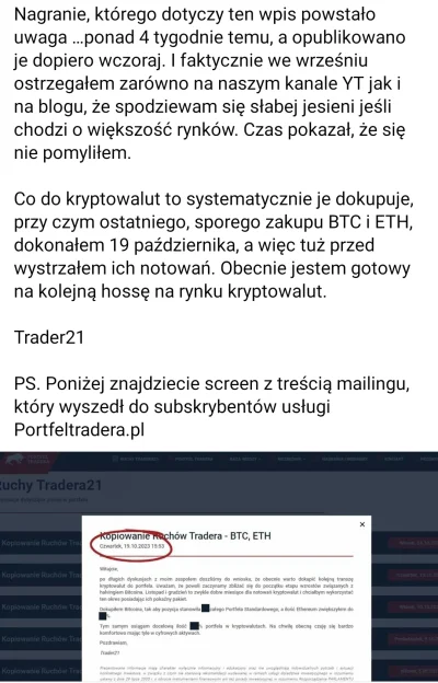 Kolczaneiro - #trader21  znowu konfabuluje i mówi że przewidział wzrosty na krypto, z...