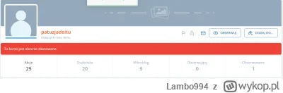 Lambo994 - Troll, który przez 6-miesięcy istnienia konta zrobił całe 29 akcji i nagle...