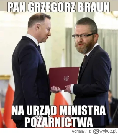 Adrian77 - #humorobrazkowy #humor #mem #memy #braun #heheszki #grzegorzbraun #strazpo...