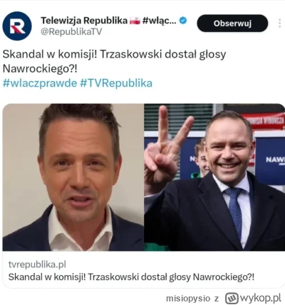 misiopysio - @m_ney: Poczekaj na wytyczne z partii i za dwa dni będziesz śpiewał odwr...