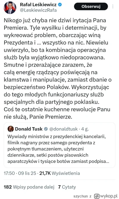 szychun - #polityka #bekazpisu a mnie irytują te pieski Batyra. Gość jeszcze chwilę t...