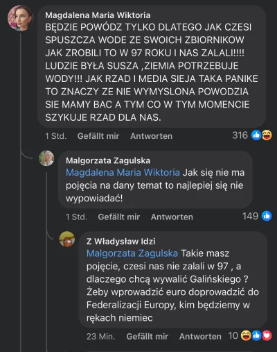 farbowanylisek - #powodz zajrzałem na Facebooka i już wszystko jasne. Czesi chcą zala...