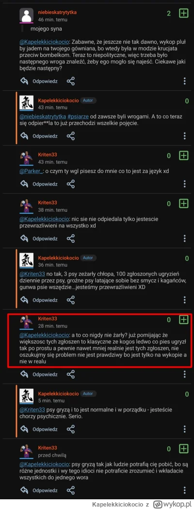Kapelekkiciokocio - Psy zawsze żarły ludzi, gryzły, normalka, o co się przyczepiacie ...