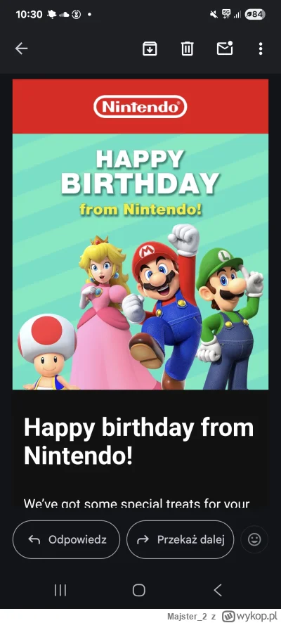 Majster_2 - Jak miło że ktoś pamiętał :D

#urodziny #nintendoswitch