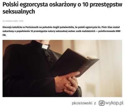 pkostowski - Ks. Piotr Glas (egzorcysta-celebryta) został oskarżony o popełnienie 10 ...