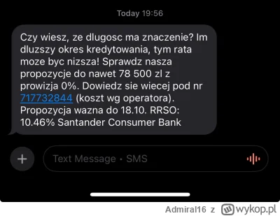 Admiral16 - Co za wujowy clickbajtowy tekst marketingowy - #santander macie wy nieco ...