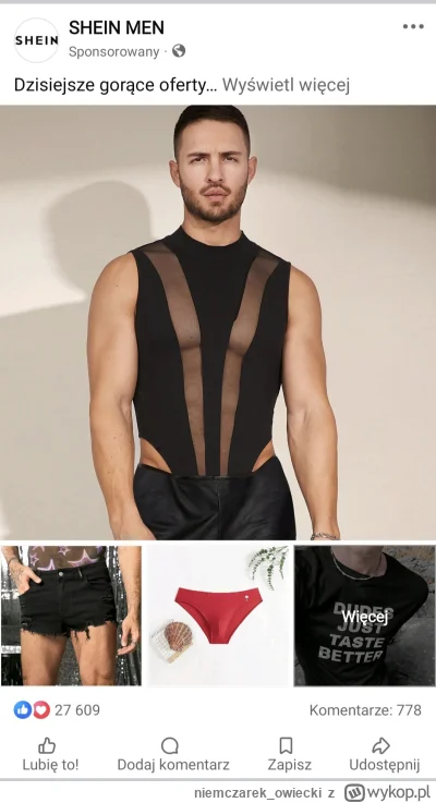 niemczarek_owiecki - #facebook od rana spam reklamami SHEIN MEN w stylu, delikatnie m...