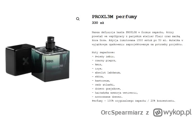 OrcSpearmiarz - Wąchał to już ktoś? Ewentualnie ktoś z tagu #perfumy kojarzy perfumer...