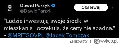 Zenzowaty - Jak ktoś ma Tweetera to proszę o naprostowanie tego "obrońcy deweloperów"...