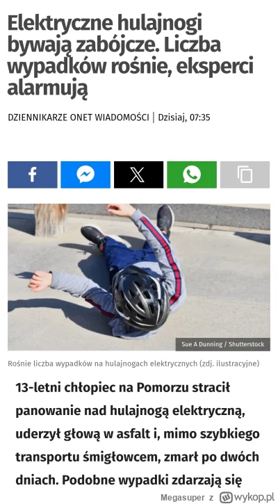 Megasuper - Ehh... Kolejny raz straszenie hulajnogami.  W zeszłym roku rowerzyści ucz...