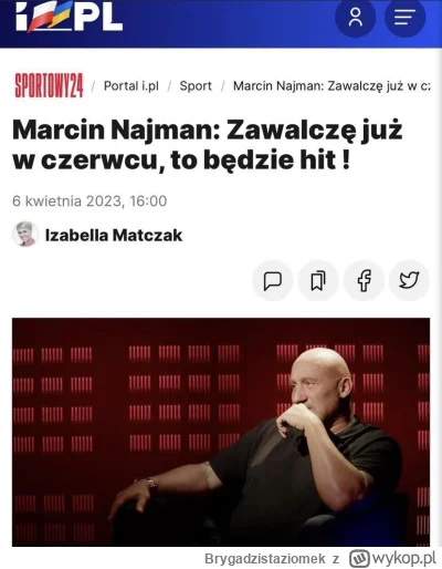 Brygadzistaziomek - Jacek się zaoferował walczyć już w czerwcu, czy zestawienie z Daw...