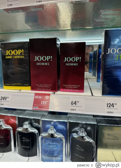 pawcio - @krystekw2 joop homme wczoraj w promce w rossmanie widziałem
