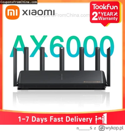 n____S - ❗ Xiaomi AX6000 AloT Router
〽️ Cena: 97.29 USD (dotąd najniższa w historii: ...