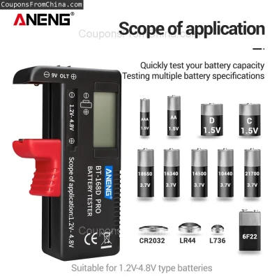 n____S - ❗ ANENG BT-168 PRO Battery Tester
〽️ Cena: 2.50 USD (dotąd najniższa w histo...
