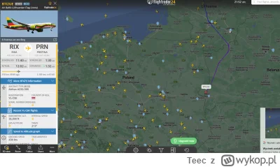 Teec - #flightradar #flightradar24 #samoloty #lotnictwo ja wiem, że jest burza i samo...