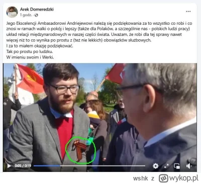 wshk - Towarzysz Arek płaszczy się przed ruskim ambasadorem.
Swoja drogą to na tą tą ...