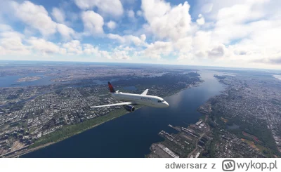 adwersarz - Start z LaGuardia
tym razem bez wodowania 
#msfs #gry #symulatory